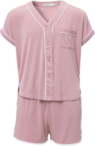 Barefoot Dreams Girls Malibu Collection Youth Soft Jersey Piped Pajama Set in Saudi Arabia