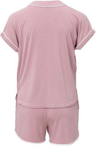 Barefoot Dreams Girls Malibu Collection Youth Soft Jersey Piped Pajama Set in Saudi Arabia