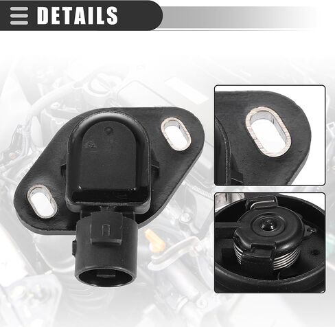 Motoforti Throttle Position Sensor, for Honda Accord 1994-1995, Plastic, No.37825PAAA01/16400P06A11/16400P0AA50, Black, 2pcs in Saudi Arabia