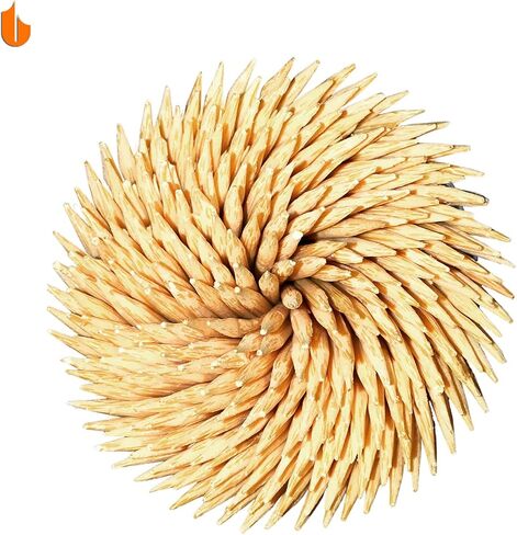Urbanstrive Toothpick Holder Toothpicks 304 Stainless Steel Toothpick Dispenser with 400 Bamboo Toothpicks for Appetizers Craft, Party, Cocktail Picks, Cleaning Teeth, Gold in Saudi Arabia