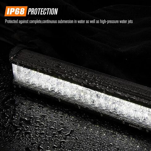 2PCS 7 Inch LED Light Bar for Truck, Boat, ATV,UTV, Marine, IP68, 24000LM LED Pods Spot & Flood Combo Beam, 12V Triple Row Light Bar Off Road Driving Led Work Lights in Saudi Arabia