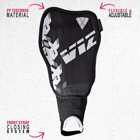 Vizari Napoli Soccer Shin Guards for Kids & Adults | Soccer Gear for Boys Girls | Provide Shin Protection | Adjustable Straps in Kuwait