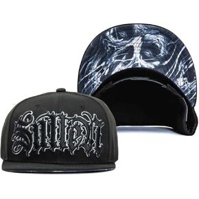 قبعة Sullen Juan Pajo Tattoo Lifestyle Graphic Snapback Artist Series Flat Bill Hat باللون الأسود in Kuwait