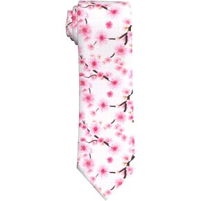 ربطات عنق طويلة مضحكة للرجال من Giinly Cherry Blossom Flowers للرجال كبيرة وطويلة، ربطة عنق مقاس 61 بوصة Xl in Kuwait