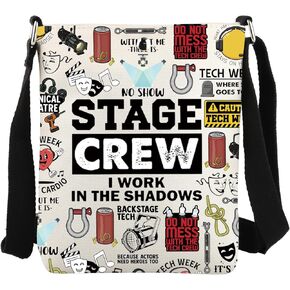 JYTAPP Tech Week Stage Crew Crossbody Bag I Work In The Shadows Theater Acting Gift Shoulder Bag Actor Actress Theatre Gift in Saudi Arabia