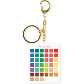 لوحة مفاتيح موسمية محمولة لتحليل ألوان الفصول لدليل التصميم الشخصي، حلقة مفاتيح من الأكريليك الشفاف in Kuwait
