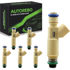 Fuel Injectors FJ321 Set of 6 Compatible with Ford Taurus 2001 Escape 2001-2004 Mercury Sable 2001 3.0L V6# Replace YL8Z9F593CC CM5059 800-1324N 8001324N YL8Z9F593CB 2F1E-A7A 2F1EA7A in Kuwait