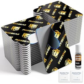 33 Pcs Heavy Duty Double Sided Foam Tape - Removable No Residue, Waterproof Cold and Heat Resistant, Strong Hold for Car Trim, Home, Outdoor Use,1.1x1.57 Inch in Kuwait