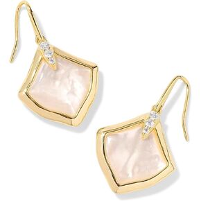 أقراط كيندرا سكوت النسائية جويل المتدلية من عرق اللؤلؤ الذهبي والعاجي مقاس واحد مقاس واحد in Kuwait