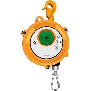 موازن زنبركي قابل للسحب قابل للتعديل 9 ~ 15 كجم (20 ~ 33 رطل) مع حبل سلكي 1.5 متر مع خطاف، معدات تعليق للأدوات الثقيلة in Kuwait