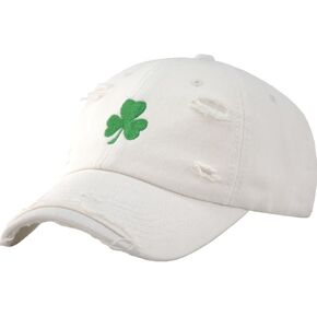 قبعة عيد القديس باتريك لاكي كلوفر للرجال والنساء، قبعة سائق شاحنة بيسبول مطرزة بشمروك الأيرلندي قابلة للتعديل، هدايا مثالية in Kuwait