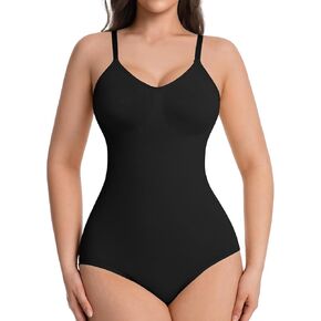 ONEW Shapewear for Women Tummy Control Compression Bodysuit Seamless Body Shaper Waist Trainer Spaghetti Strap Body Suit in Saudi Arabia