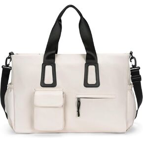 Travel Duffel Bag for Men & Women, Waterproof Overnight Weekender Gym Tote Carry On Luggage with Wet Pocket (Black) in Kuwait