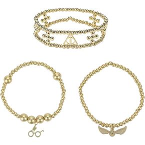 Bioworld Harry Potter Deathly Hallows and Snitch 3 Pack Adult Bracelet Set in Saudi Arabia
