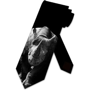 Three Rooker Rhinoceros Ties Mens Animal Necktie in Kuwait