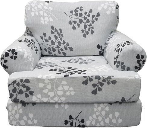 KRFOONN 2 Pieces T Cushion Chair Slipcovers with Arms Stretch Sofa Cover Armchair Slipcovers with 1 Individual T Shape Cushion Covers Furniture Protector Couch Covers for Living Room, 02 in Saudi Arabia