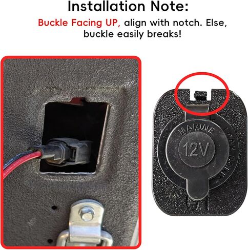 طقم مقبس سجائر 12 فولت لـ Ford Maverick Flexbed (2022+)، طقم شاحن USB 12 فولت لاستبدال محول Ford Maverick Flexbed E-DIY بالأسلاك (مقبس سجائر) in Kuwait