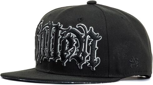 قبعة Sullen Juan Pajo Tattoo Lifestyle Graphic Snapback Artist Series Flat Bill Hat باللون الأسود in Kuwait