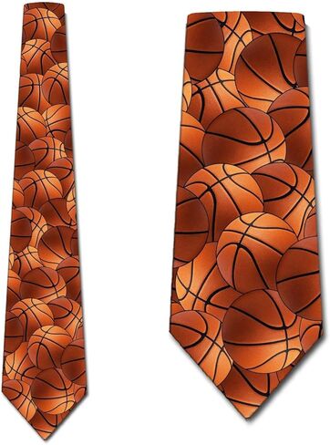 Three Rooker Basketball Tie Mens Sports Neckties in Saudi Arabia
