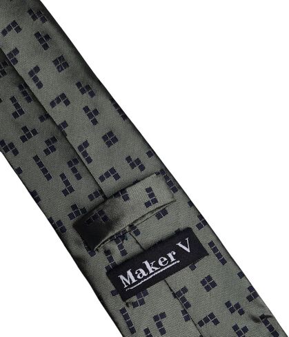 Maker V Video Game Necktie - Gamer Necktie - Video Game Gift - Gamer Gift for Men - Men's Videogame necktie (Olive/Navy Gamer) in Saudi Arabia