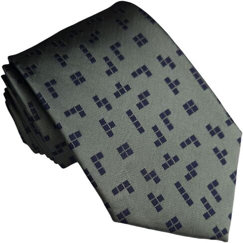 Maker V Video Game Necktie - Gamer Necktie - Video Game Gift - Gamer Gift for Men - Men's Videogame necktie (Olive/Navy Gamer) in Saudi Arabia