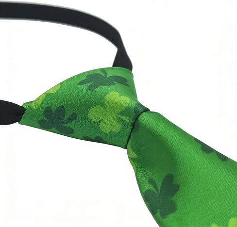 St. Patrick's Day Ties for Men Woman Shamrock Novelty Neck Ties Lucky Lrish Green Party Holiday Gentleman Neckties in Saudi Arabia