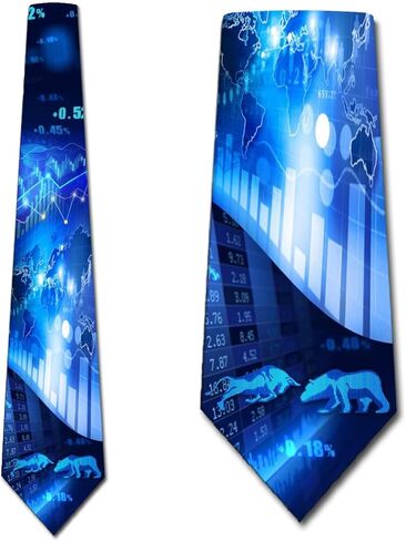 Three Rooker Stock Ties Mens Stock Market Neckties Bull Tie Bear Ties in Saudi Arabia