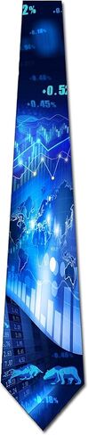 Three Rooker Stock Ties Mens Stock Market Neckties Bull Tie Bear Ties in Saudi Arabia