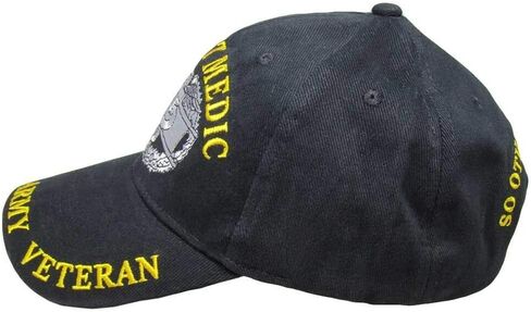 Trade Winds Combat Medic Army Veteran So Others May Live Black Yellow Embroidered Cap Hat in Saudi Arabia