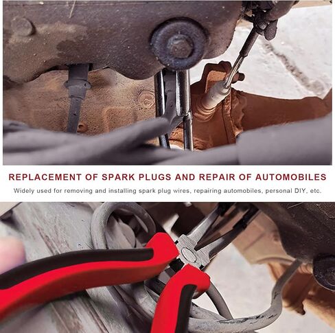 Spark Plug Wire Removal Pliers, High Voltage Cylinder Cable Removal Tool Spark Plug Pliers, Universal Automotive Sleeve Type Spark Plug Wire Remover Puller, Car Accessories in Saudi Arabia