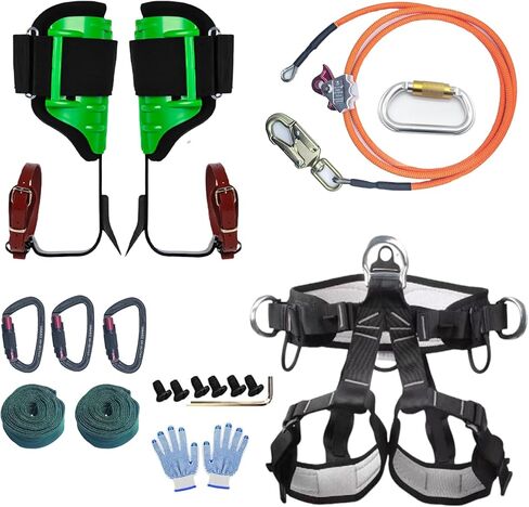 معدات تسلق الأشجار، مسامير تسلق الأشجار، مع أشرطة تسلق قابلة للتعديل ومعدات تشجير خط الوجه الفولاذية للمتسلقين، والصيد، ومعدات تسلق الأشجار in Kuwait