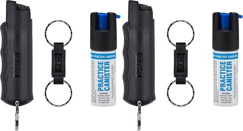 رذاذ الفلفل من سيبر، سلسلة مفاتيح سريعة الفك لسهولة الحمل والوصول السريع، قبضة الإصبع لهدف أسرع، وقت رش أطول 3 مرات - ما يصل إلى 10 ثوانٍ، رذاذ OC بقوة الشرطة القصوى، 0.54 أونصة سائلة، أمان آمن in Kuwait