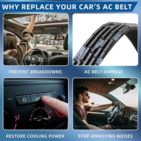 AC Belt 4PK960 12576447 Air Conditioning Compressor Belt for Chevy Silverado Tahoe Suburban Avalanche Express, GMC Sierra Yukon Savana 1500 2500 3500, Cadillac Escalade, Hummer H2 Most 99-08 Models in Saudi Arabia