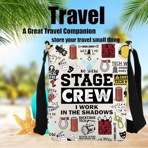 JYTAPP Tech Week Stage Crew حقيبة كروسبودي أعمل في مسرح الظلال التمثيل هدية حقيبة كتف الممثل الممثلة المسرح هدية in Saudi Arabia
