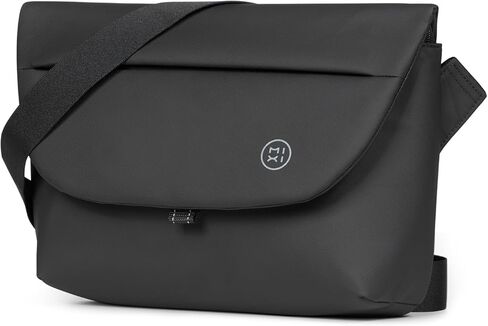 mixi Crossbody Sling Bag for Men Waterproof Lightweight Business Work Messenger Bag Multi-Pocket Commuter Travel Shoulder Casual Daypack-12 inch, Black in Kuwait