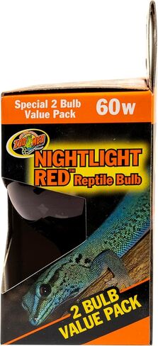 لمبة زو ميد نايت لايت للزواحف، 60 واط، أحمر in Kuwait