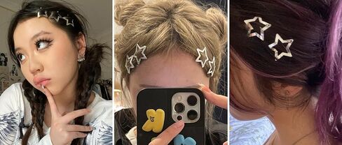 20 PCS 1.22" Star Hair Accessories - Non-Slip Metal Snap Clips and Barrettes for Girls & Women, Y2K Style in Kuwait