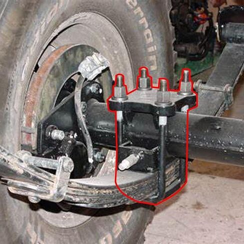 طقم قلّاب للمحور الخلفي مقاس 6 بوصات متوافق مع شيفروليه سيلفرادو لسيارة GMC C1500 1988-1998 مجموعة إسقاط خفض الشاحنة in Saudi Arabia