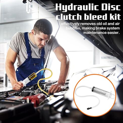 Brake Bleed Kit, 3 pcs Reverse Brake Bleeder Kit100ml Syringe with 50cm Hose Brake Fluid Bleeder Tool for Automotive Car Truck Motorcycle Bike Bicycle Braking System Repair Maintenance in Saudi Arabia