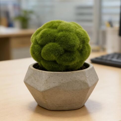 6 PCS Green Moss Ball Decorations, Simulated Moss Balls, Artificial Plant Decorations, Suitable for Garden Wedding Party Decorations in Saudi Arabia