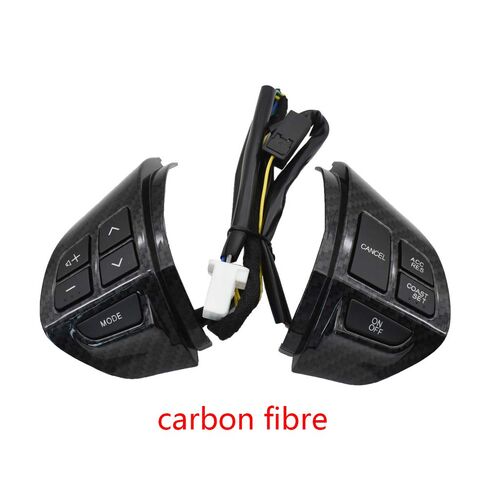 Steering Wheel Mounted Cruise Control Switch Butto Multifunction Steering Wheel Button Cruise Control Switch (4 Colors Available) / Fit for Mitsubishi Outlander ASX 2007-2011(Piano Black) in Kuwait