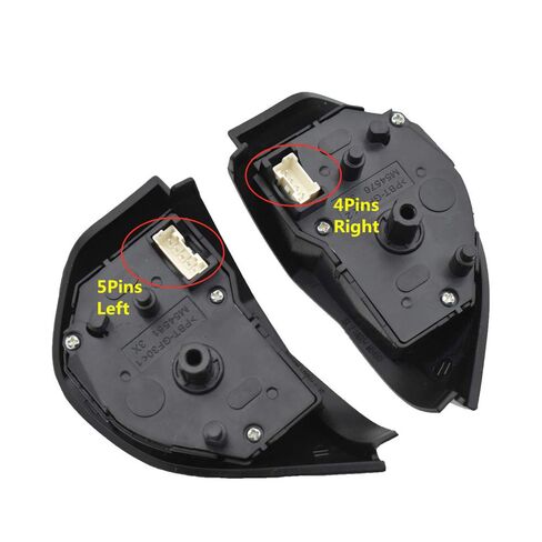 Steering Wheel Mounted Cruise Control Switch Butto Multifunction Steering Wheel Button Cruise Control Switch (4 Colors Available) / Fit for Mitsubishi Outlander ASX 2007-2011(Piano Black) in Kuwait