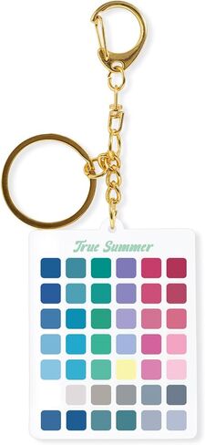 Seasons Color Analysis Swatch Keychain Portable Seasonal Palette for Personal Styling Guide, Clear Acrylic Keyring in Saudi Arabia