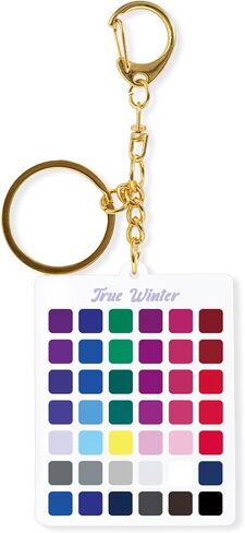 Seasons Color Analysis Swatch Keychain Portable Seasonal Palette for Personal Styling Guide, Clear Acrylic Keyring in Saudi Arabia