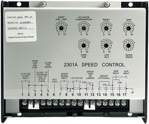 2301A Enginel Speed ​​Controller 9907-014 لوحة تحكم محافظ السرعة لأجزاء المولد in Saudi Arabia