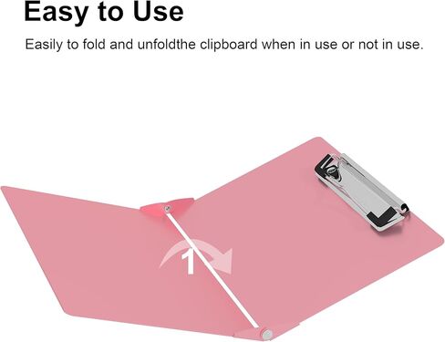 Nursing Clipboard with Nursing and Medical Edition Cheat Sheets Nursing School Essentials, Aluminum Foldable Nurse Clip Boards Essential Accessory for Efficient Patient Care (Baby Pink) in Kuwait