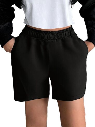 Boy's Athletic Shorts, 1-Pack Casual Workout Shorts Lightweight Breathable for Gym Black in Saudi Arabia
