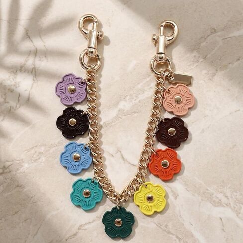 Bag Chain Charm, KeyChain & Charms Wallet Chain Purse Chain Charm with Cute Colorful Flower in Kuwait