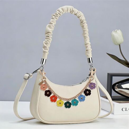 Bag Chain Charm, KeyChain & Charms Wallet Chain Purse Chain Charm with Cute Colorful Flower in Kuwait