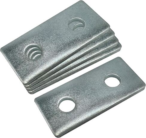 10 عبوات - 2 فتحة، دعامة توصيل مسطحة لـ 1/2 بوصة في قناة تبختر 1-5/8 بوصة - شديدة التحمل، مجلفنة كهربائيًا (10) in Kuwait